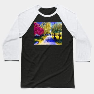 New England Village Public Garden Baseball T-Shirt